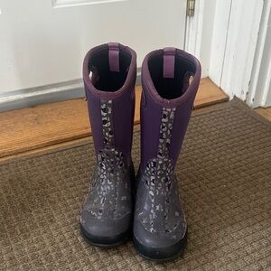 Bogs Winter Purple and Gray Kids Boots size 1
